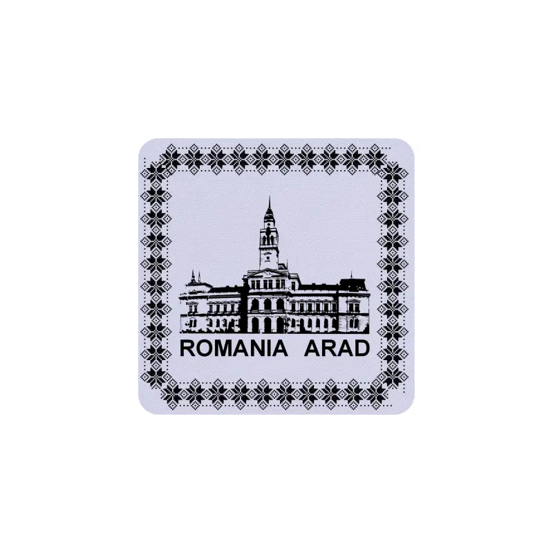 Arad romania, suporti coster din lemn, model 007